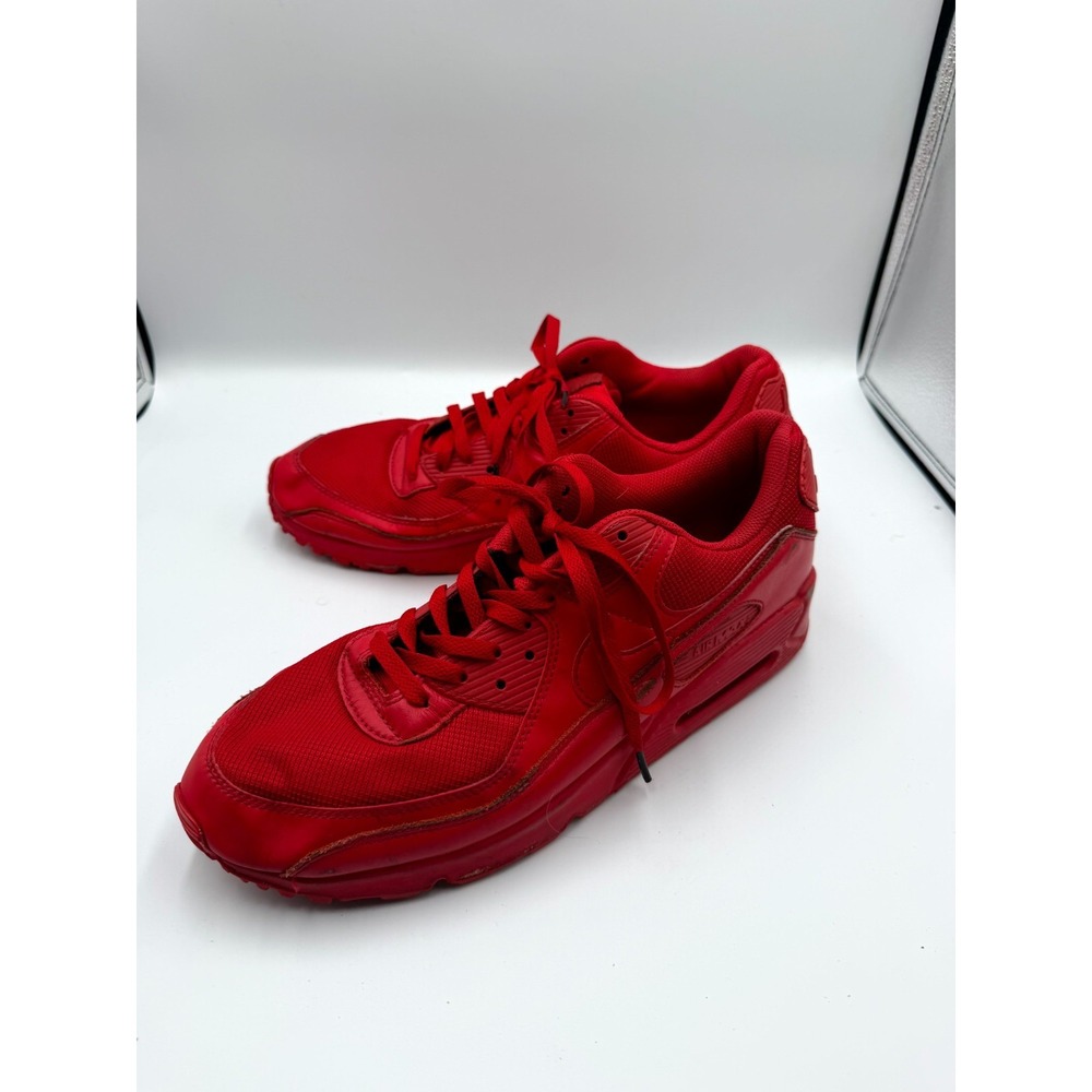 Nike Air Max 90 CZ7918-600 Mens 13 Sneaker Triple Red Athletic Running Sneaker